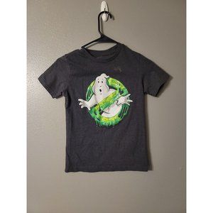 Ghostbusters Boys Gray Short Sleeve Slimer Graphic T Shirt Size M